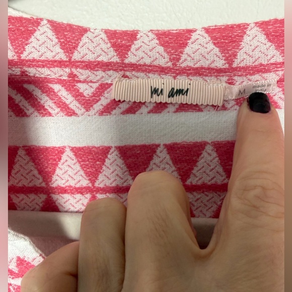 Miami Pink and White Patterned Dress - Picture 4 of 6